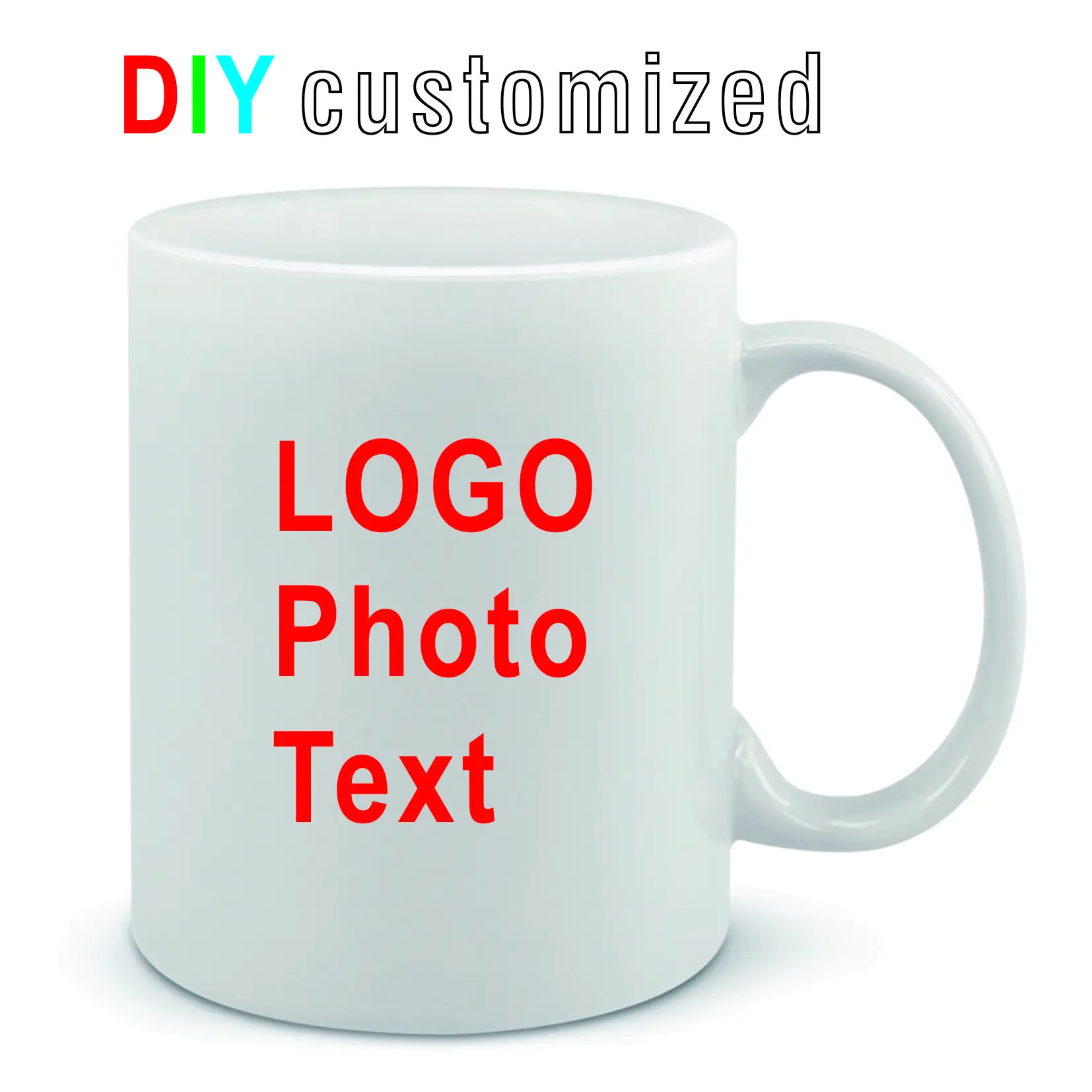 Coffee Tea Logo - DIY Customized mugs 350ML 12oz Ceramic