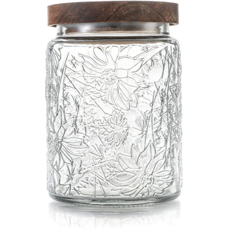 Coffee Tea Jars - ANSQU Vintage Glass Jar with Lid