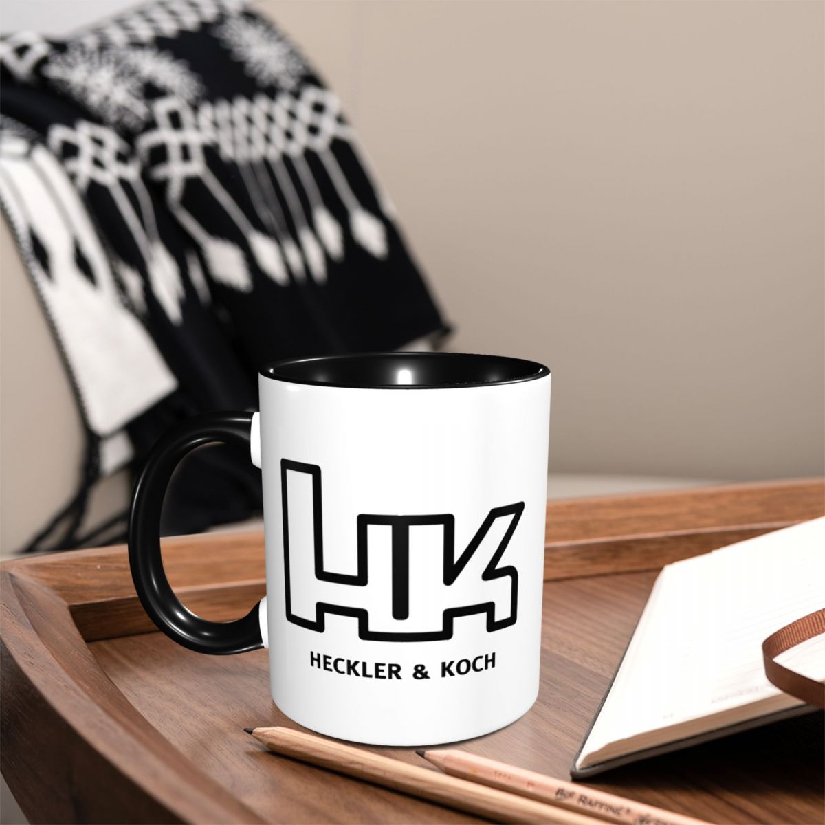 Coffee Tea Logo - Heckler Koch Hk Logo Mug Funny