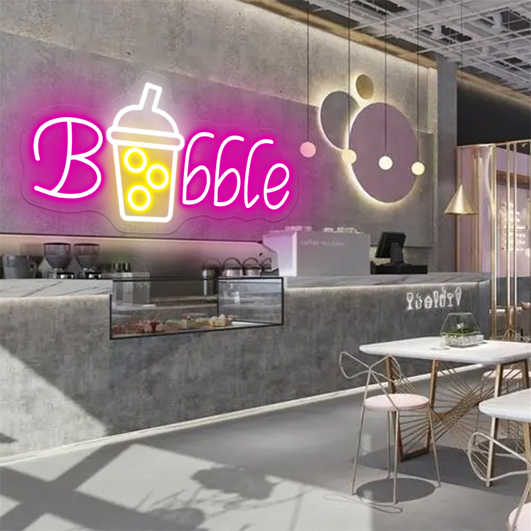 Coffee Tea Neon Sign - Boba Tea Neon Signs Milk Tea