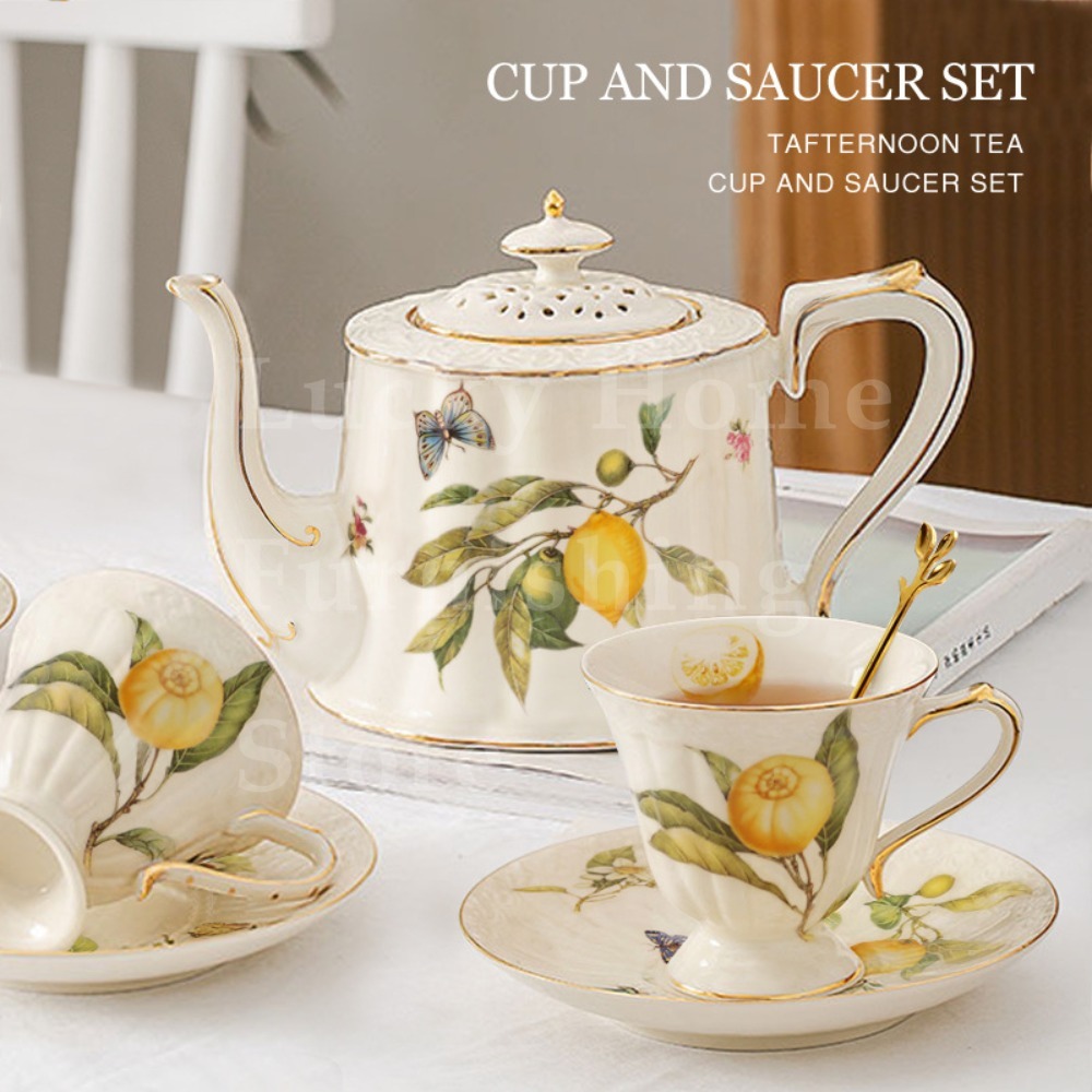 Lemon Tea Coffee - 1PC Ceramic Luxury Crazy Porcelain Lemon