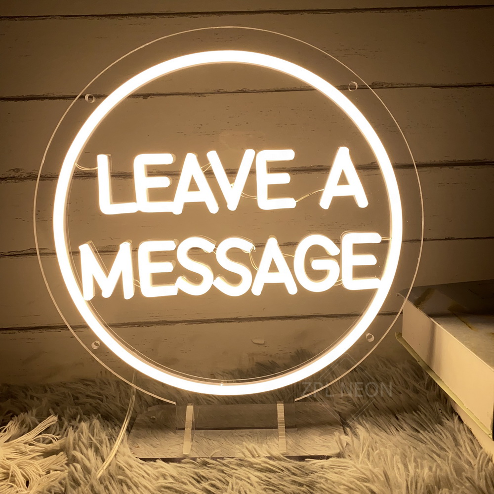 Coffee Tea Neon Sign - Leave A Message Led Neon Sign