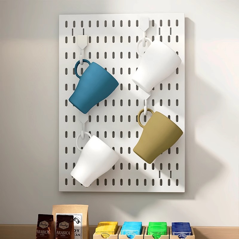Coffee Tea Cups - Kitchen Cup Storage Organizer Hole Board
