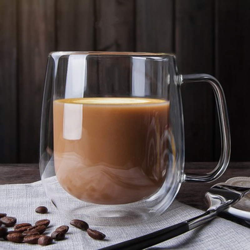 80-650ml Double Wall Glass Mug - Lemon Tea Coffee review and price
