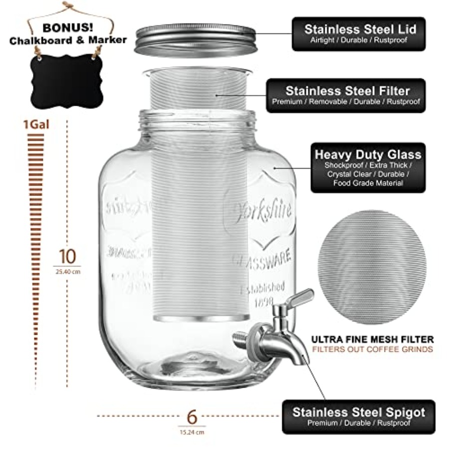 1 Gallon Cold Brew Coffee Make - Cold Brew Jar review and price