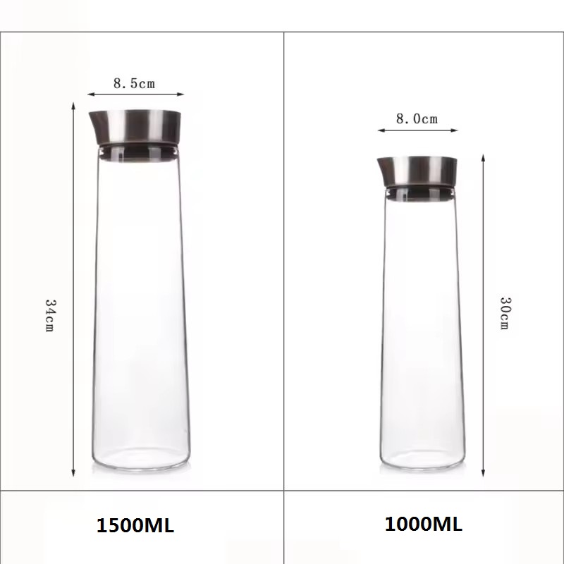 1L/1.5L Thickened Glass Water  - Cold Brew Jar review and price