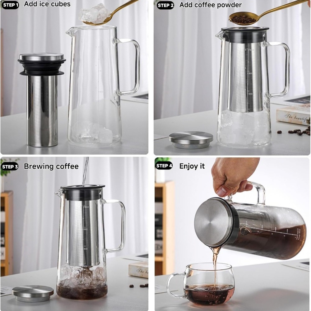 Cold Brew Coffee Maker Glass P - Cold Brew Jar review and price