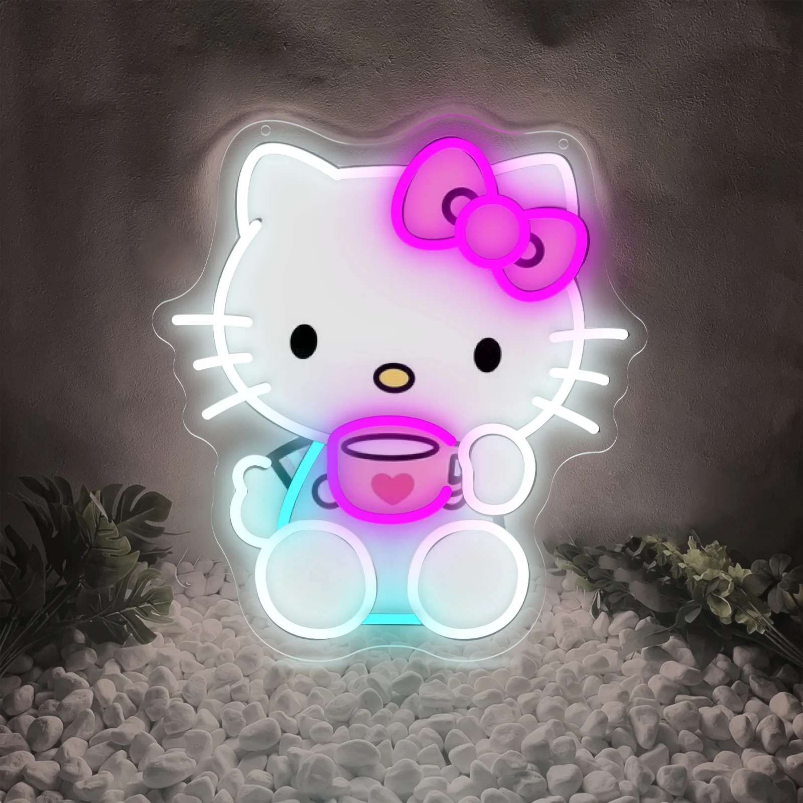 LED Hello Kitty Drink Tea Neon - Coffee Tea Neon Sign review and price