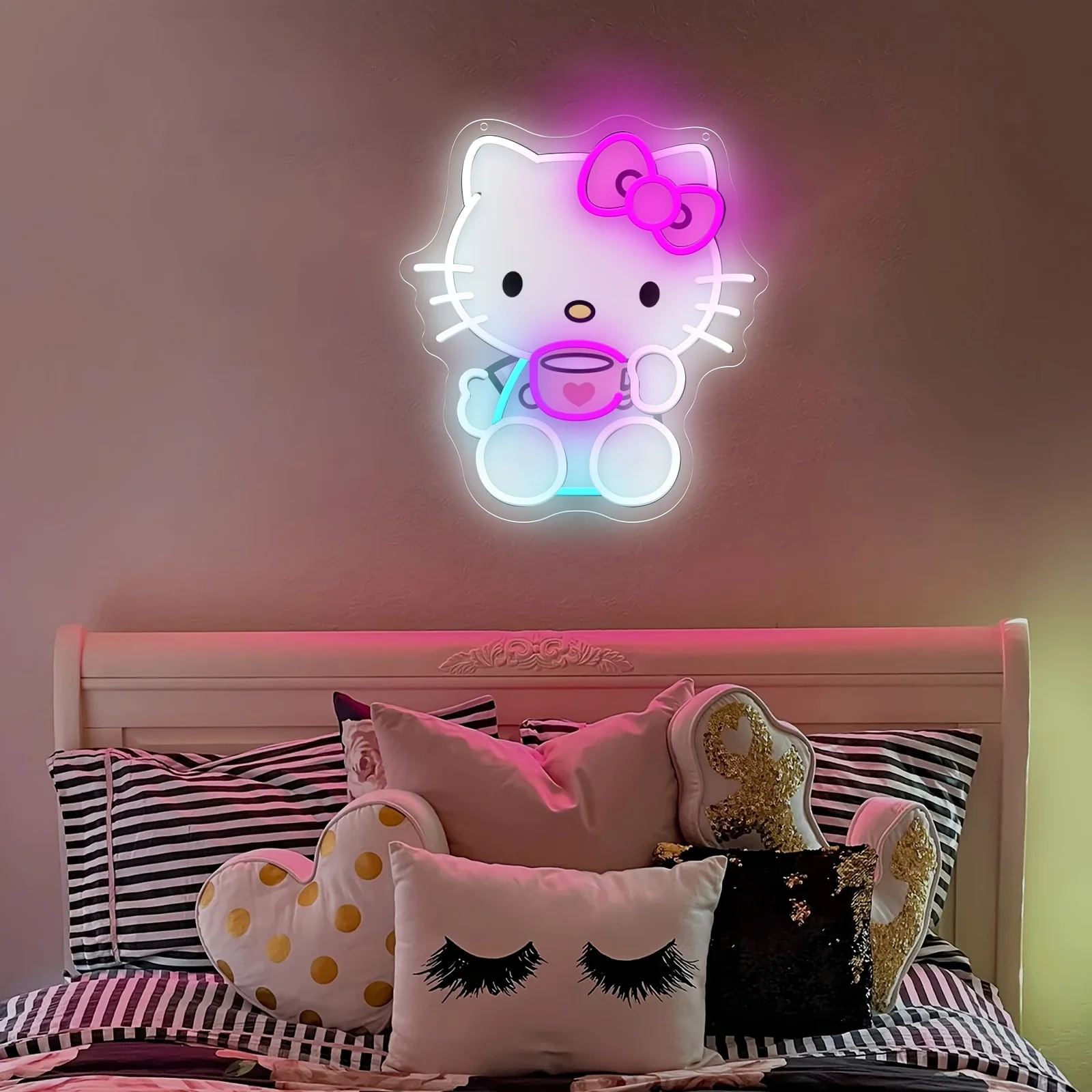 LED Hello Kitty Drink Tea Neon - Coffee Tea Neon Sign review and price