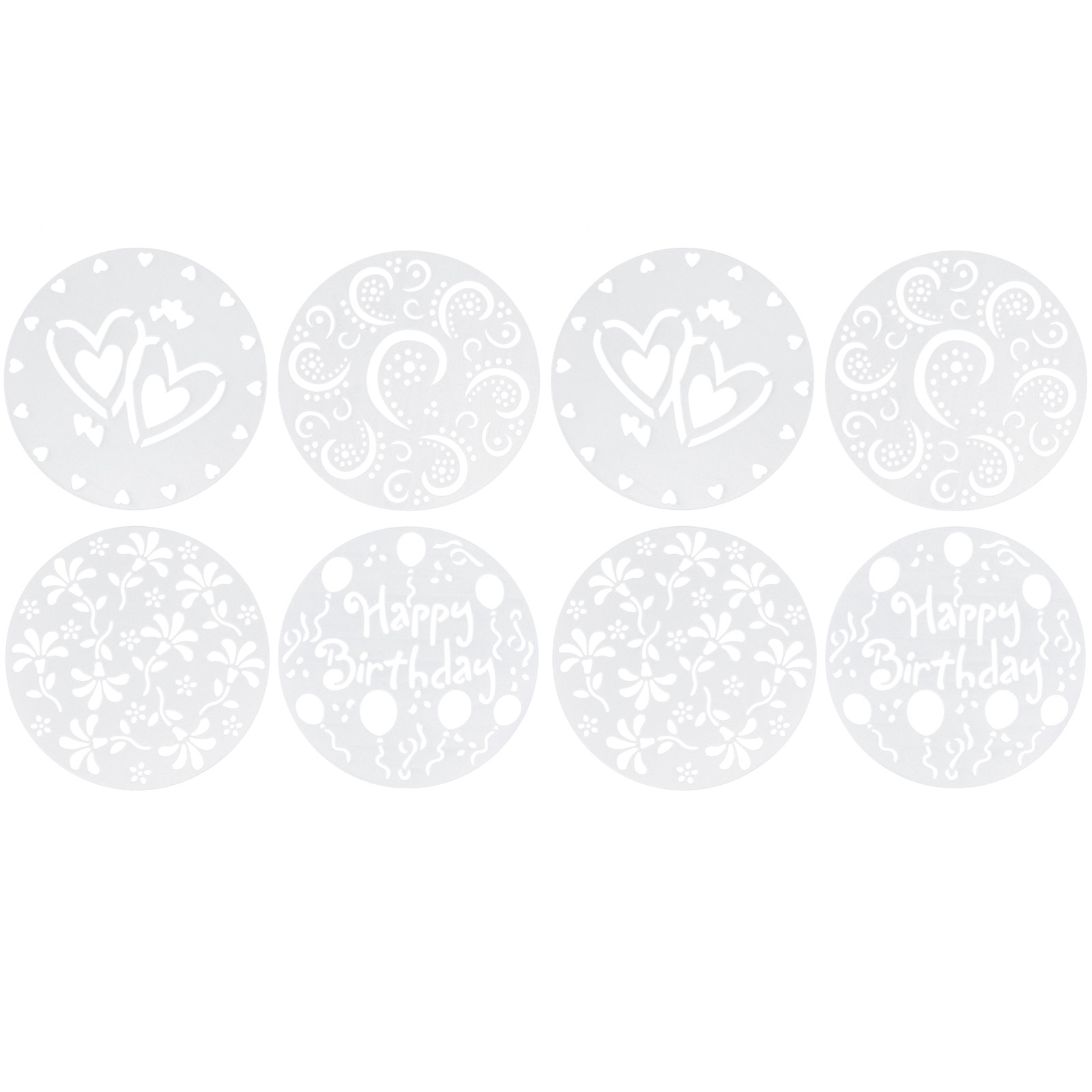 8Pcs Hollow DIY Cake Spray Ste - Coffee Stencil Art review and price