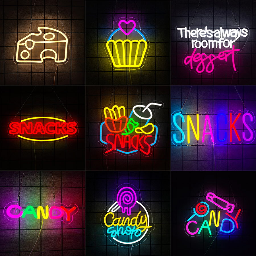 Snacks Neon Sign for Wall Deco - Coffee Tea Neon Sign review and price