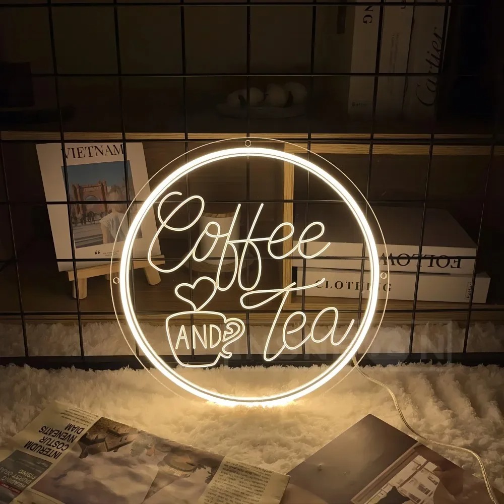 LED Coffee Neon Sign USB Power - Coffee Tea Neon Sign review and price