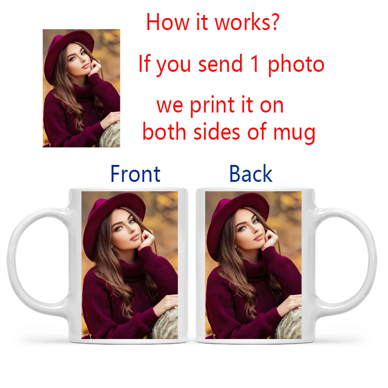 Personalized Your Photo Mug, C - Coffee Tea Logo review and price
