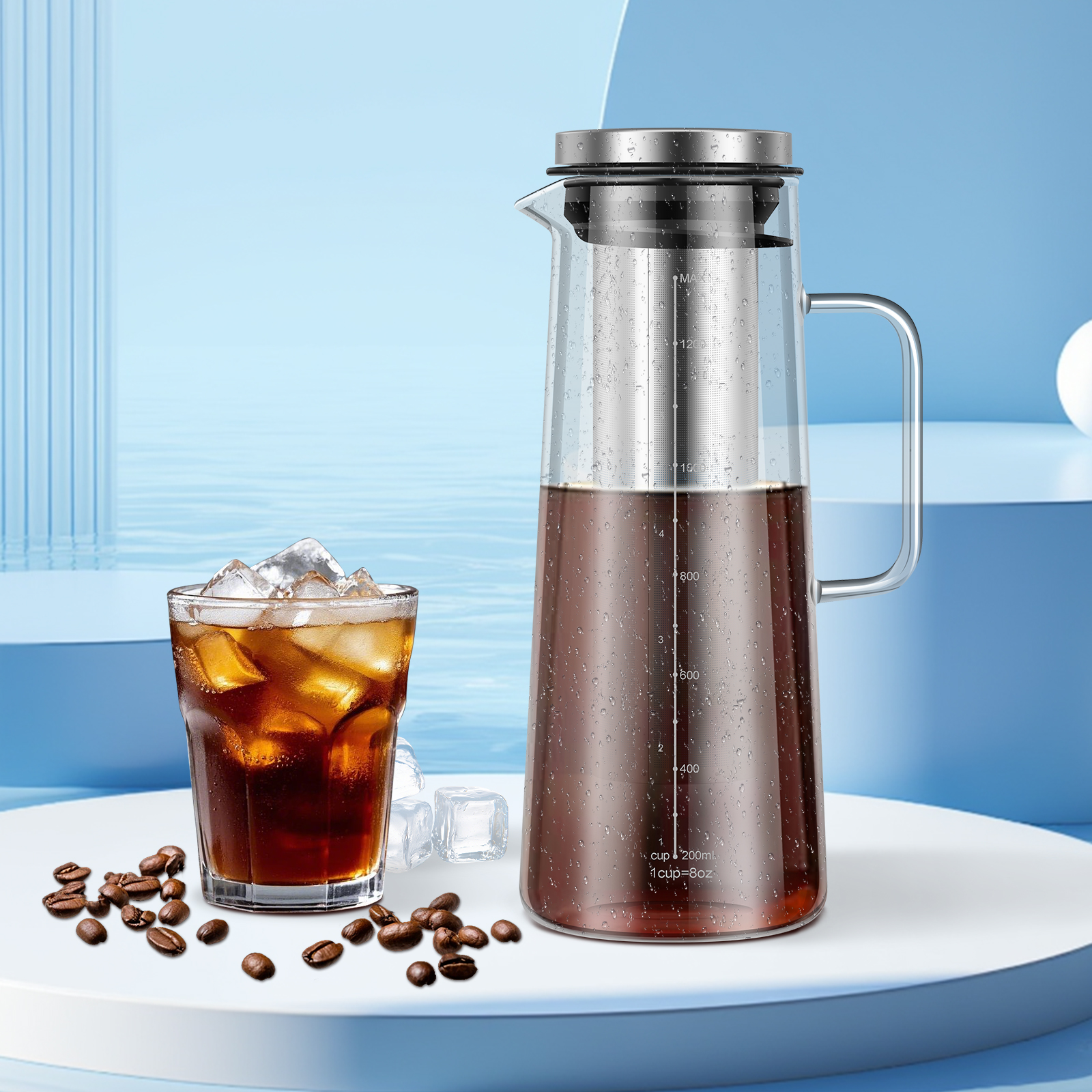 Coffee Pitcher Airtight Cold B - Cold Brew Jar review and price
