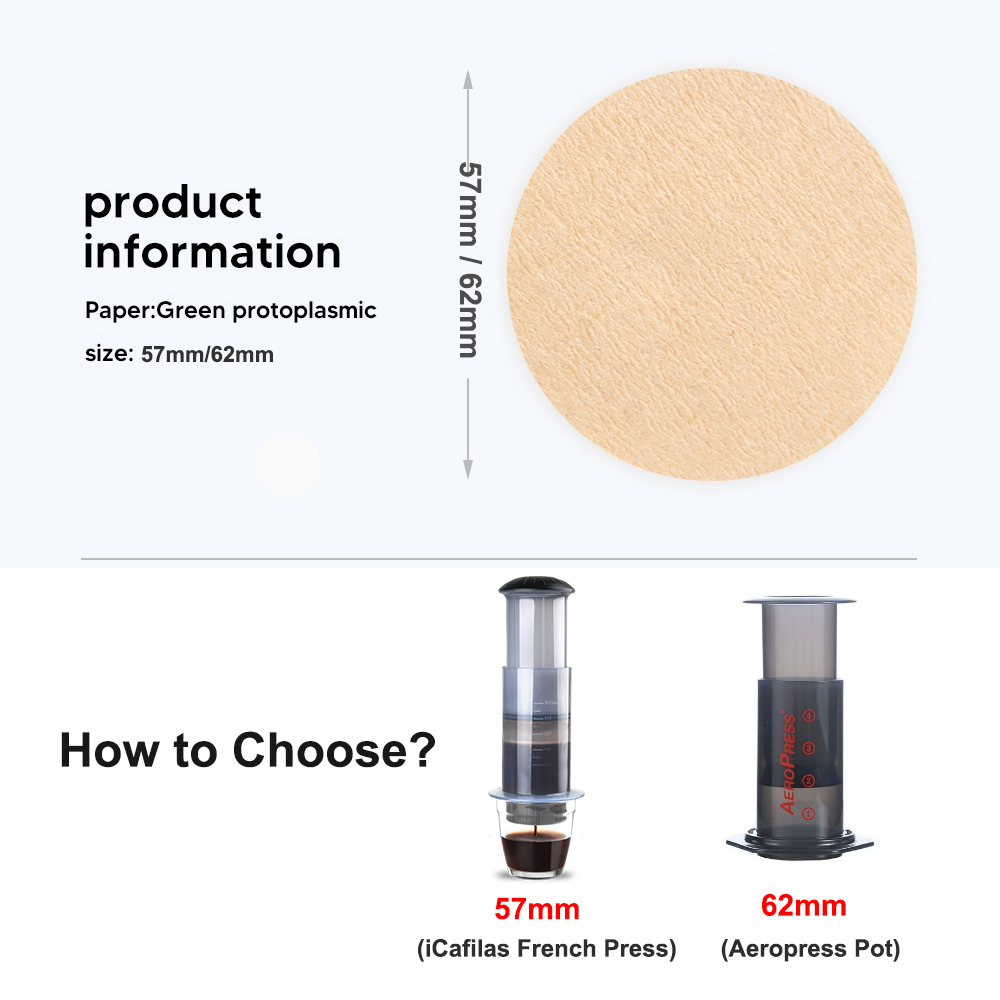 57mm/63mm Coffee Filter Paper  - Aeropress Coffee Maker review and price