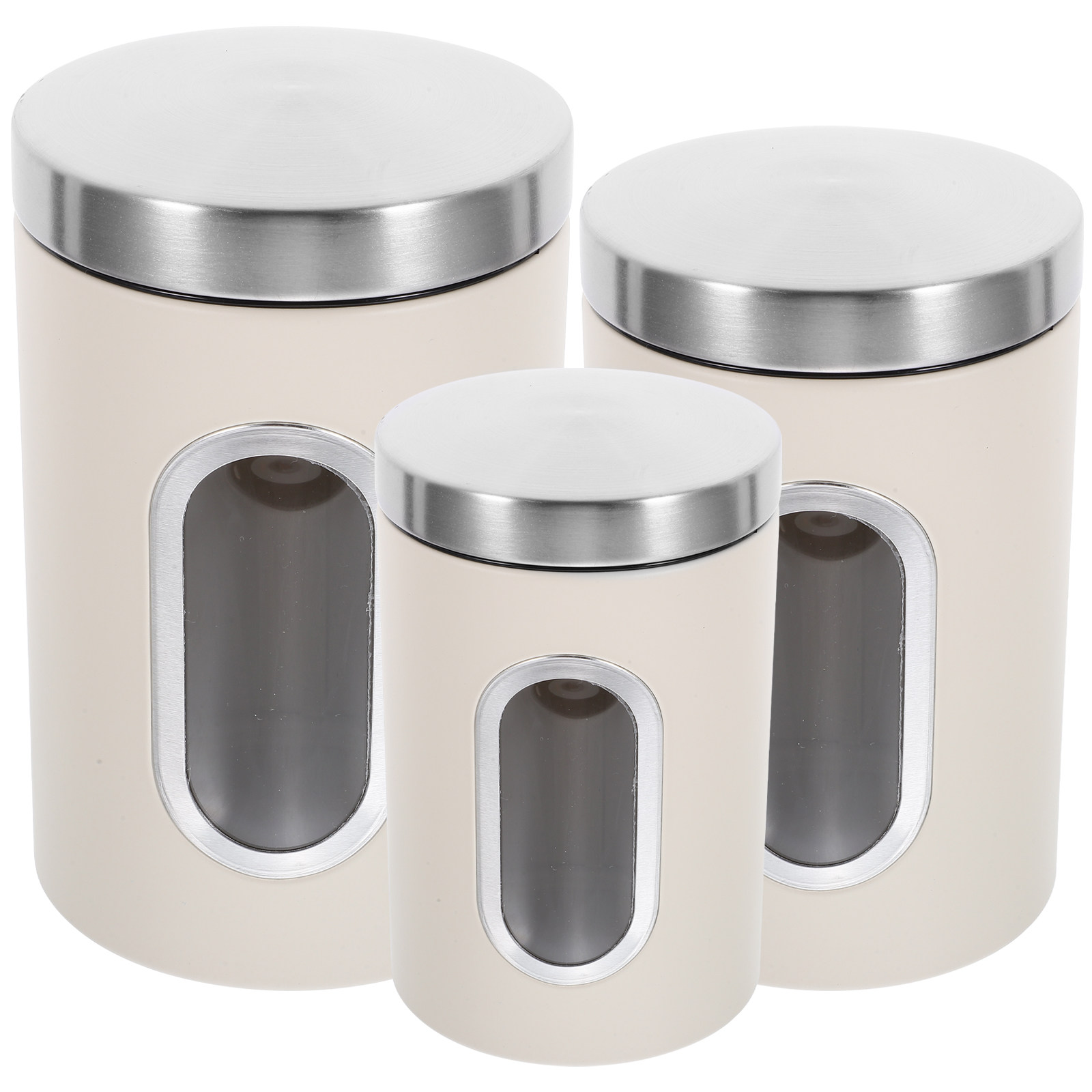3Pcs Storage Jar Set Airtight  - Coffee Tea Sugar Canisters review and price