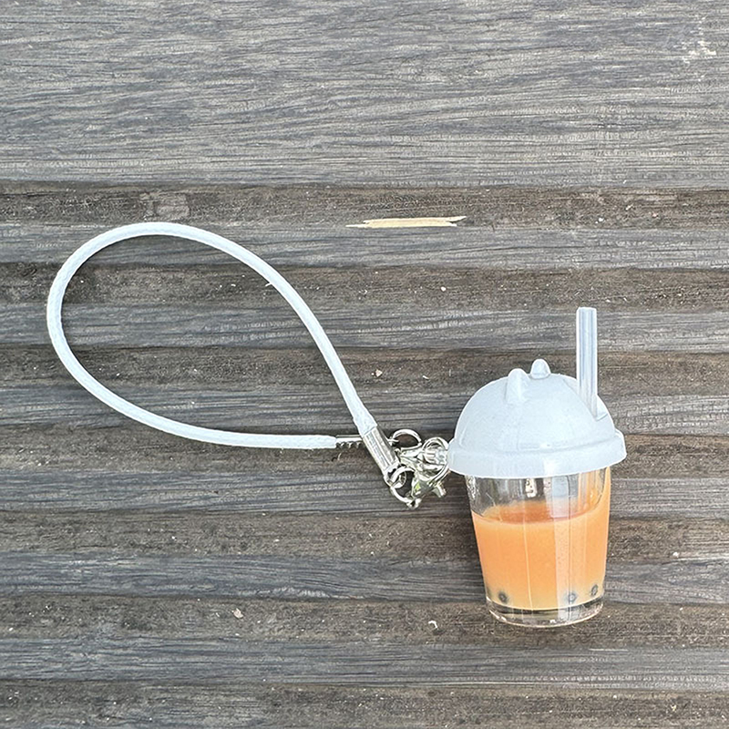 Cute Pearl Milk Tea Bag Charm  - Coffee Tea Cups review and price