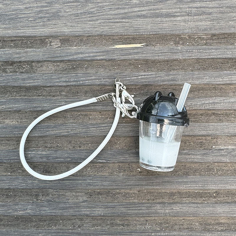 Cute Pearl Milk Tea Bag Charm  - Coffee Tea Cups review and price