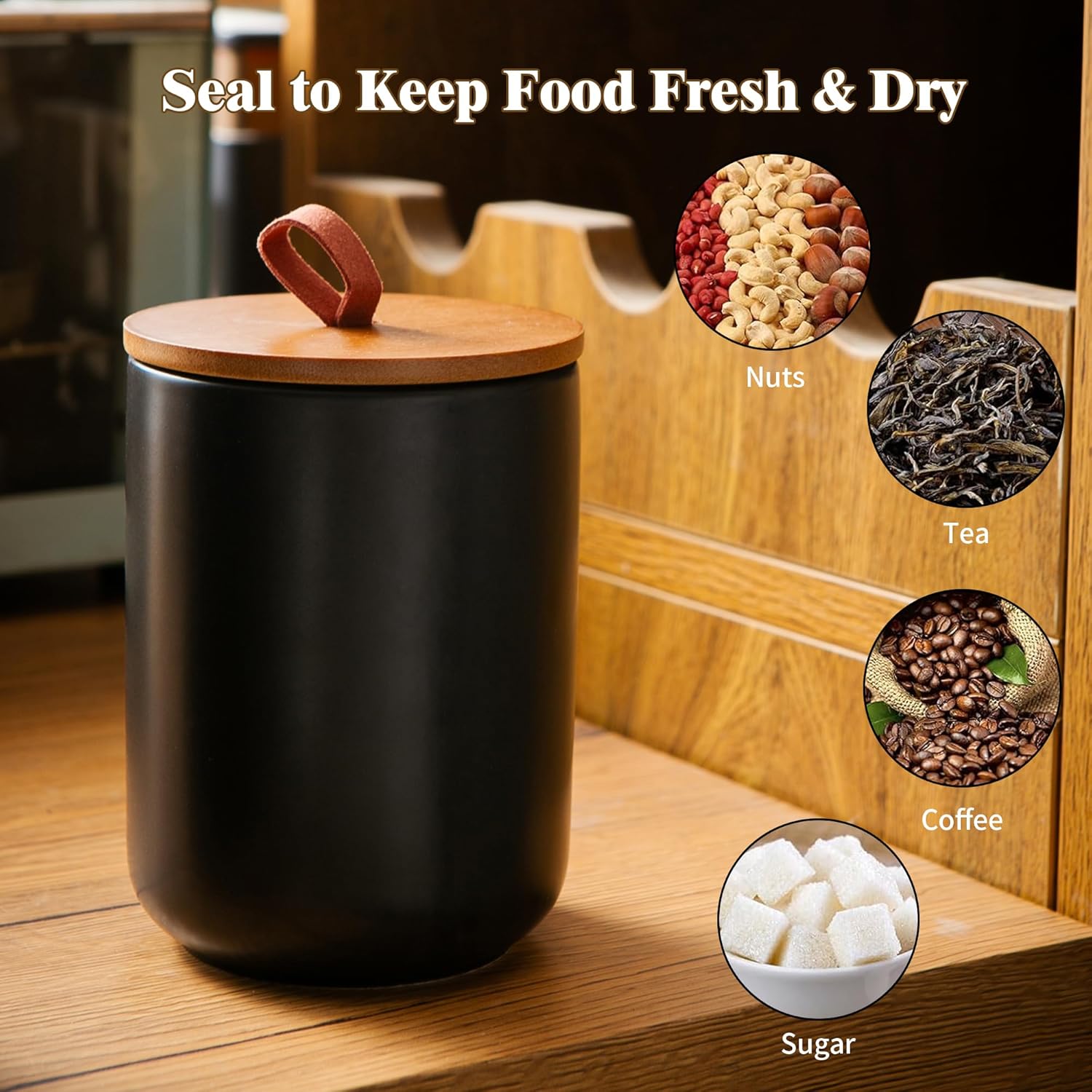 Ceramic Canister Set (30 oz, 4 - Coffee Tea Jars review and price