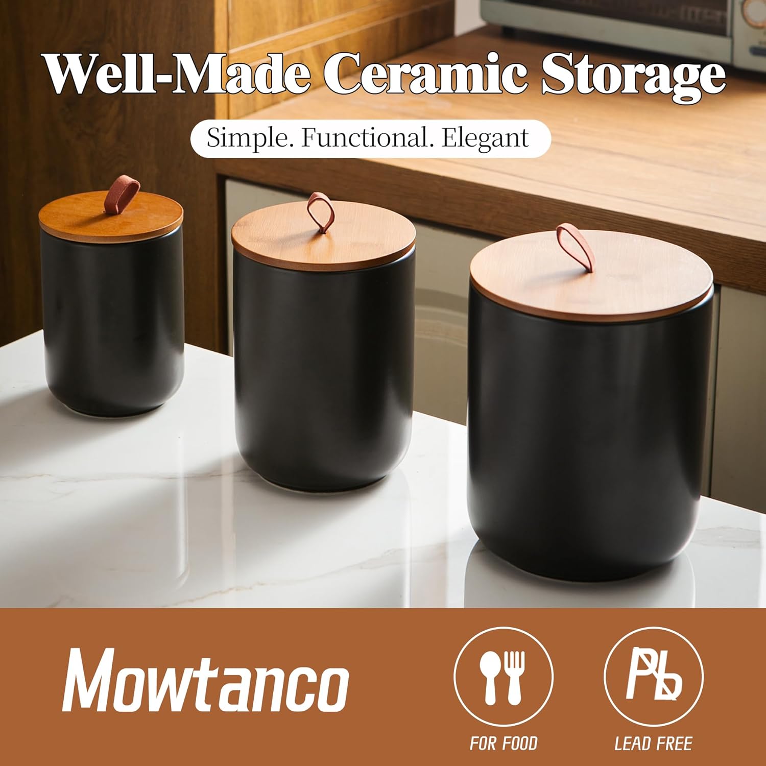 Ceramic Canister Set (30 oz, 4 - Coffee Tea Jars review and price