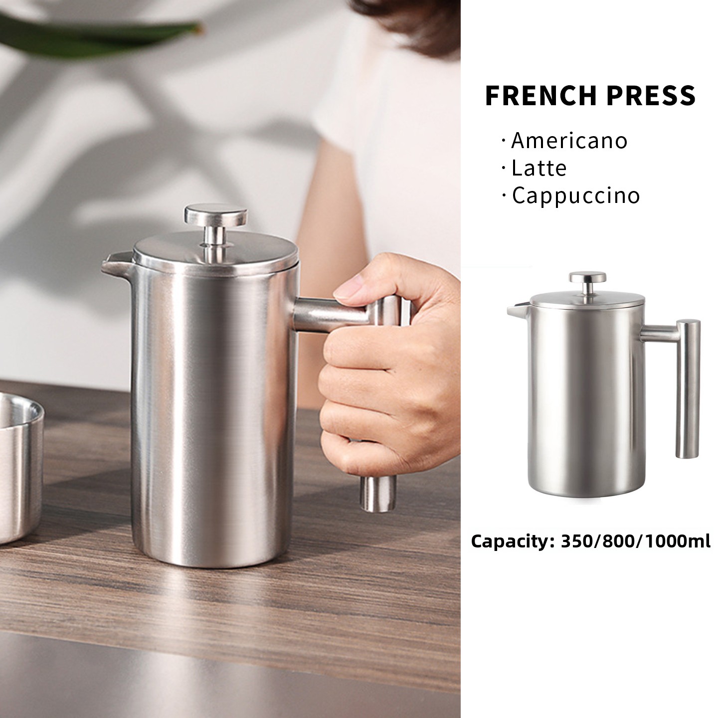 304 Stainl Steel French Pr Cof - Coffee Tea Pots review and price