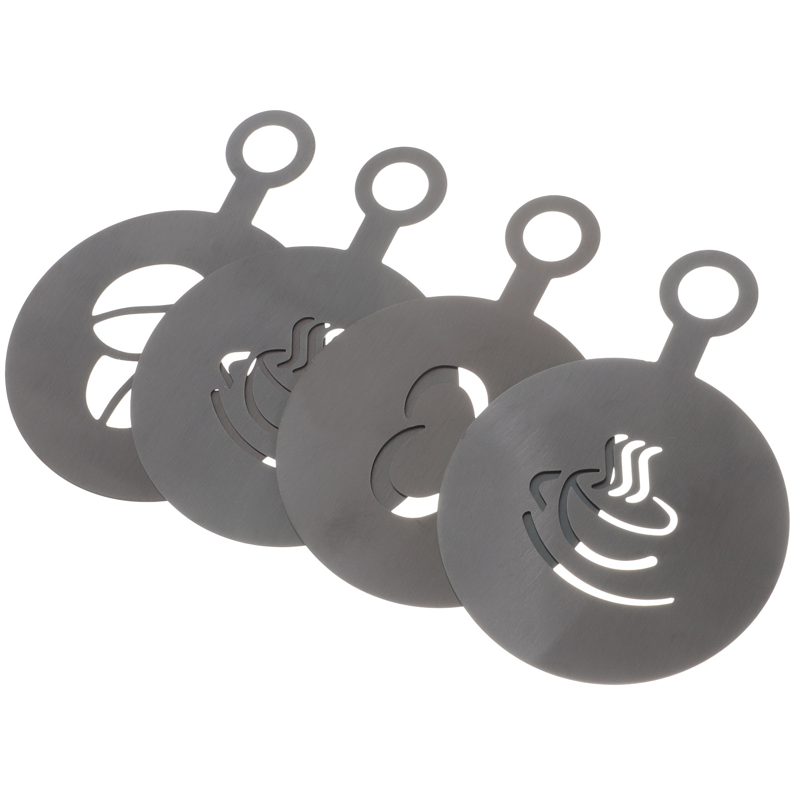 4Pcs Premium Stainless Steel C - Coffee Stencil Art review and price