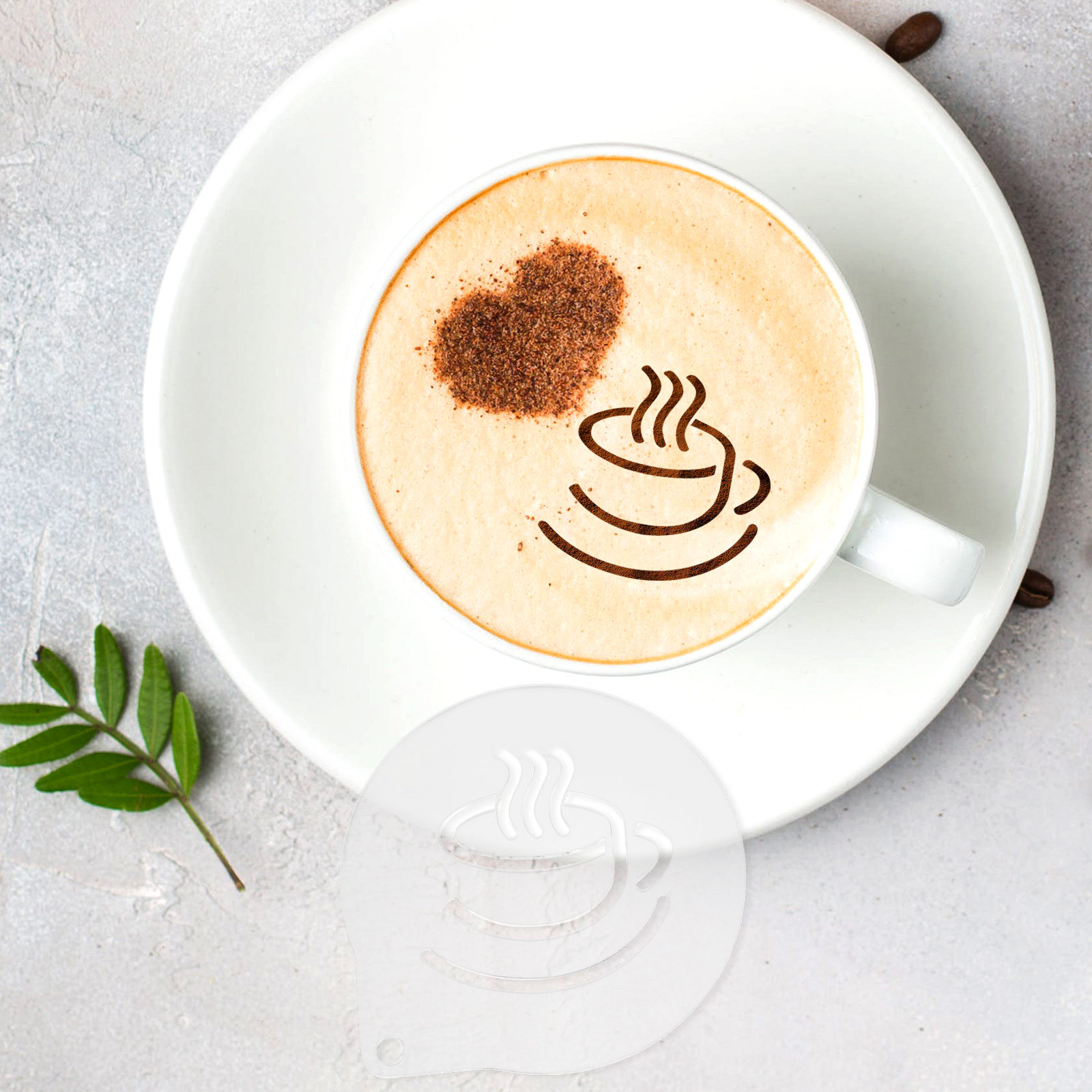 Acrylic Coffee Stencil Set for - Coffee Stencil Art review and price