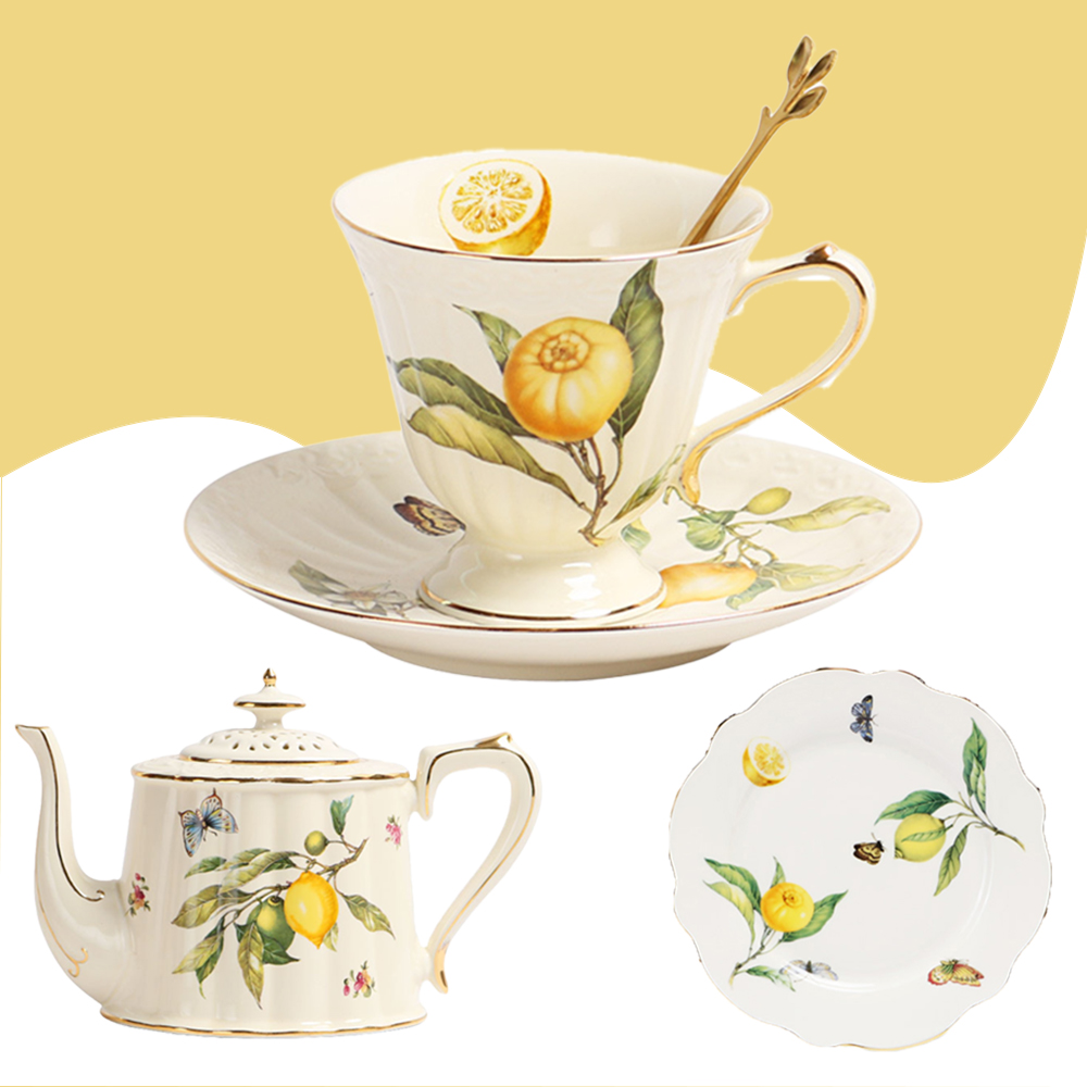 1PC Ceramic Luxury Crazy Porce - Lemon Tea Coffee review and price
