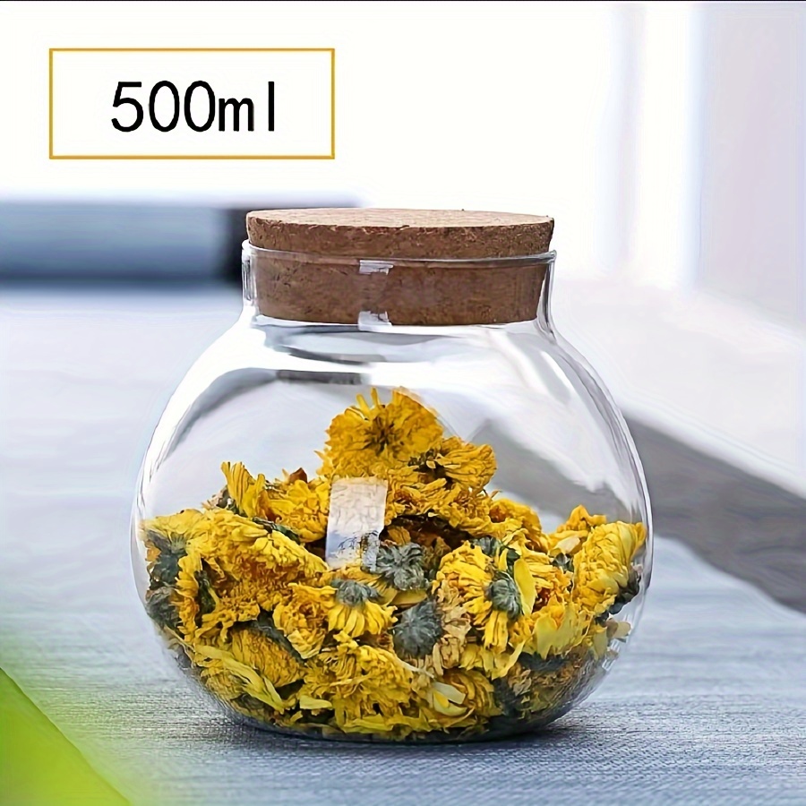 500ML Clear Glass Storage Cani - Coffee Tea Sugar Canisters review and price