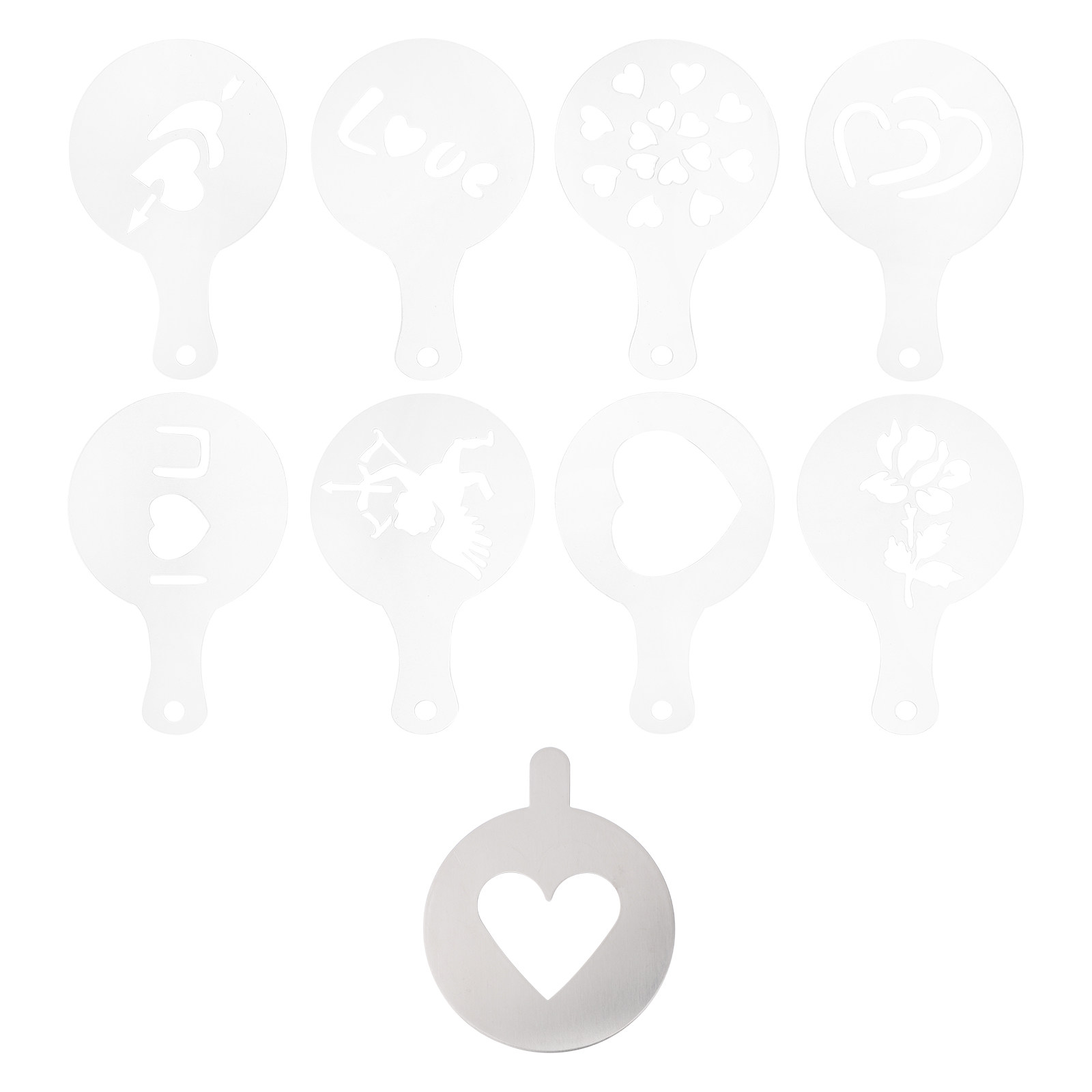9Pcs Coffee Decorating Stencil - Coffee Stencil Art review and price