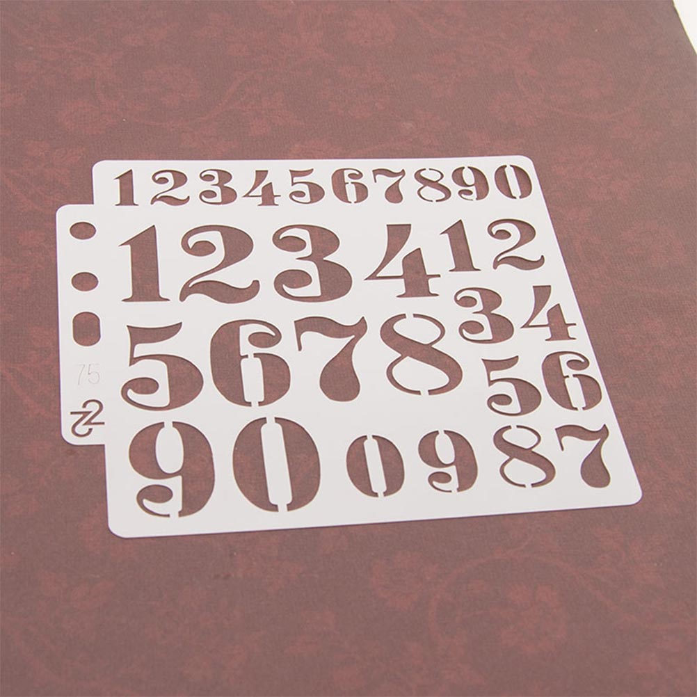 10Pcs Drawing Stencils Number  - Coffee Stencil Art review and price