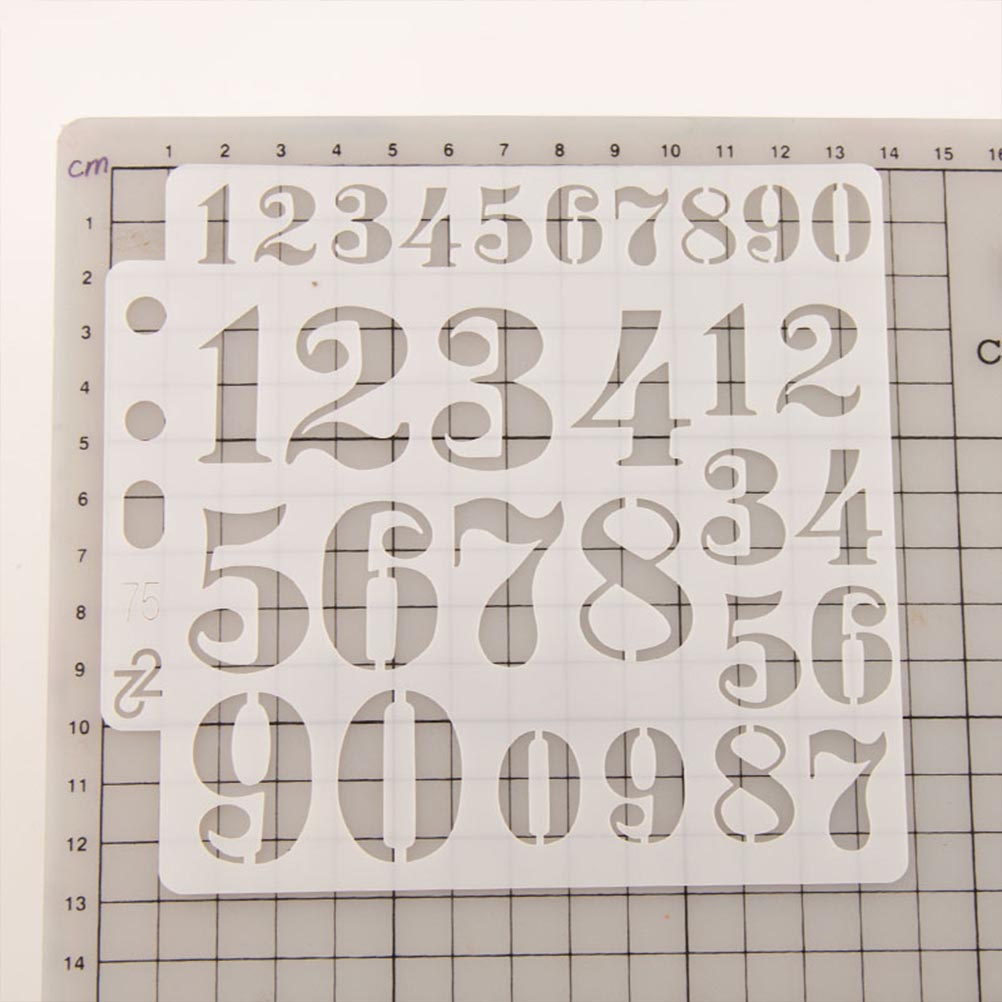 10Pcs Drawing Stencils Number  - Coffee Stencil Art review and price