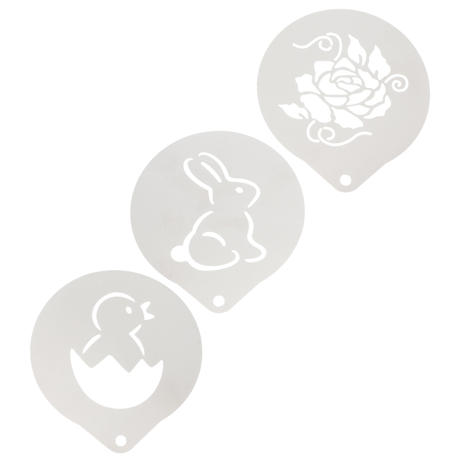 3Pcs Food Grade Stainless Stee - Coffee Stencil Art review and price