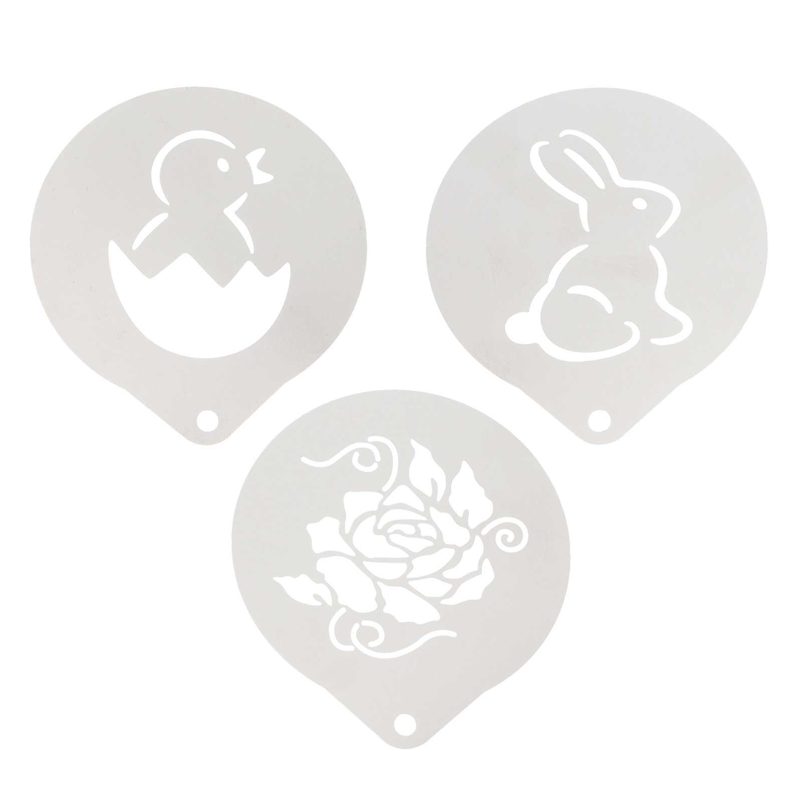 3Pcs Food Grade Stainless Stee - Coffee Stencil Art review and price