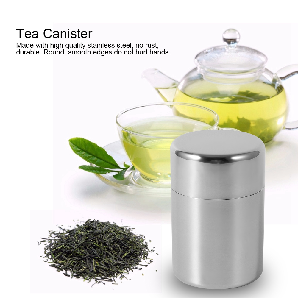 Stainless Steel Tea Leaf Tins  - Coffee Tea Sugar Canisters review and price