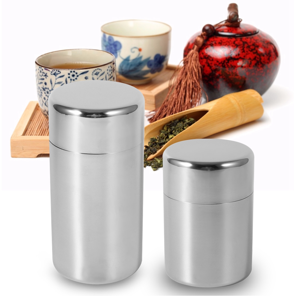 Stainless Steel Tea Leaf Tins  - Coffee Tea Sugar Canisters review and price