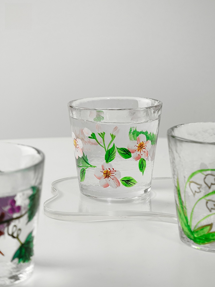 Hand-Painted Glass Cup Japanes - Lemon Tea Coffee review and price