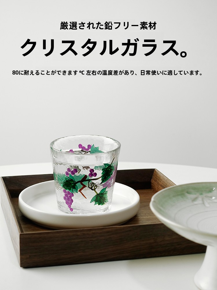 Hand-Painted Glass Cup Japanes - Lemon Tea Coffee review and price