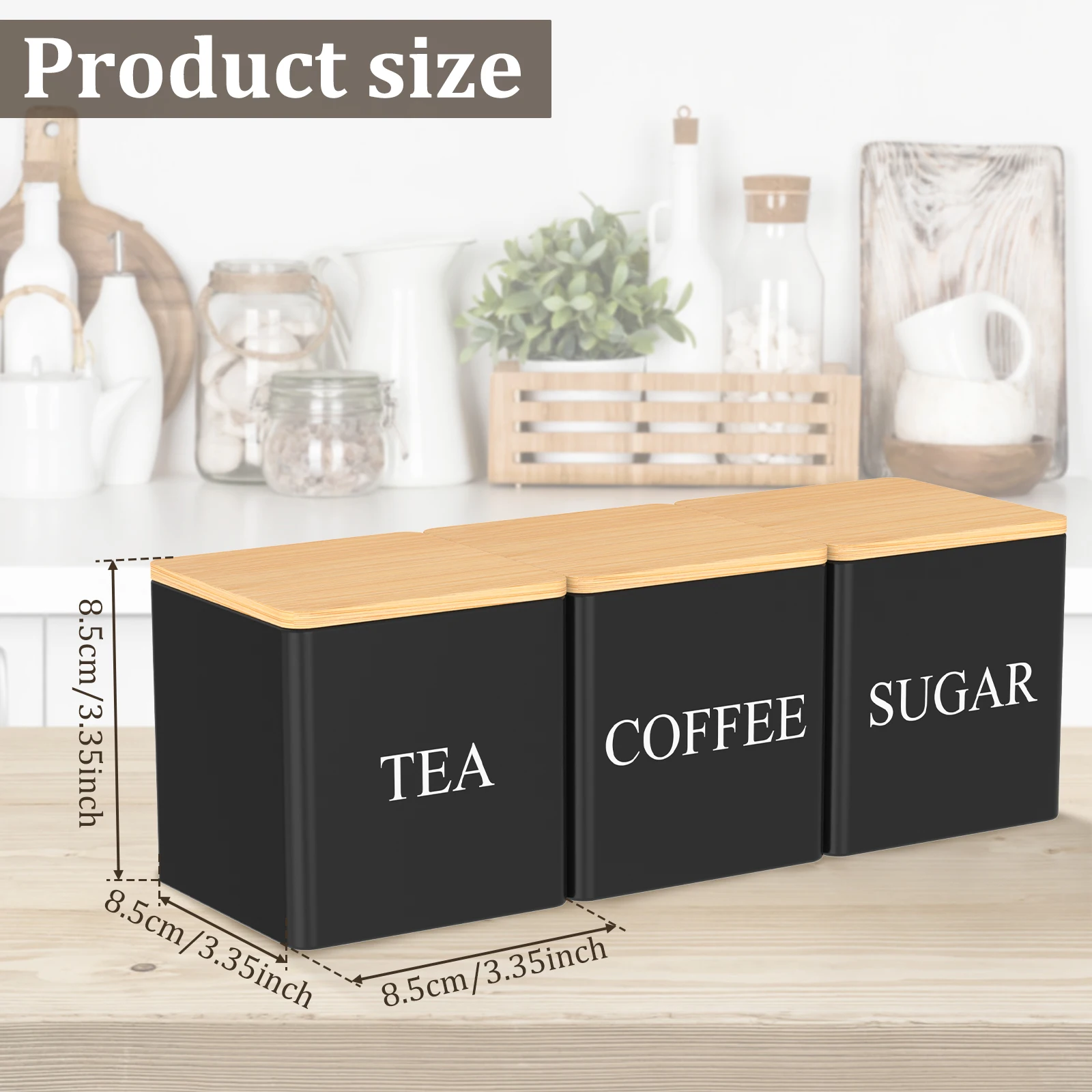 3Pcs Set 500ml Tea Sugar Coffe - Coffee Tea Sugar Canisters review and price