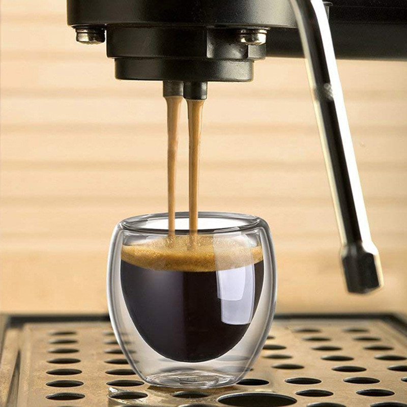 Double Walled Glass Coffee Mug - Tea Coffee Pot Set review and price