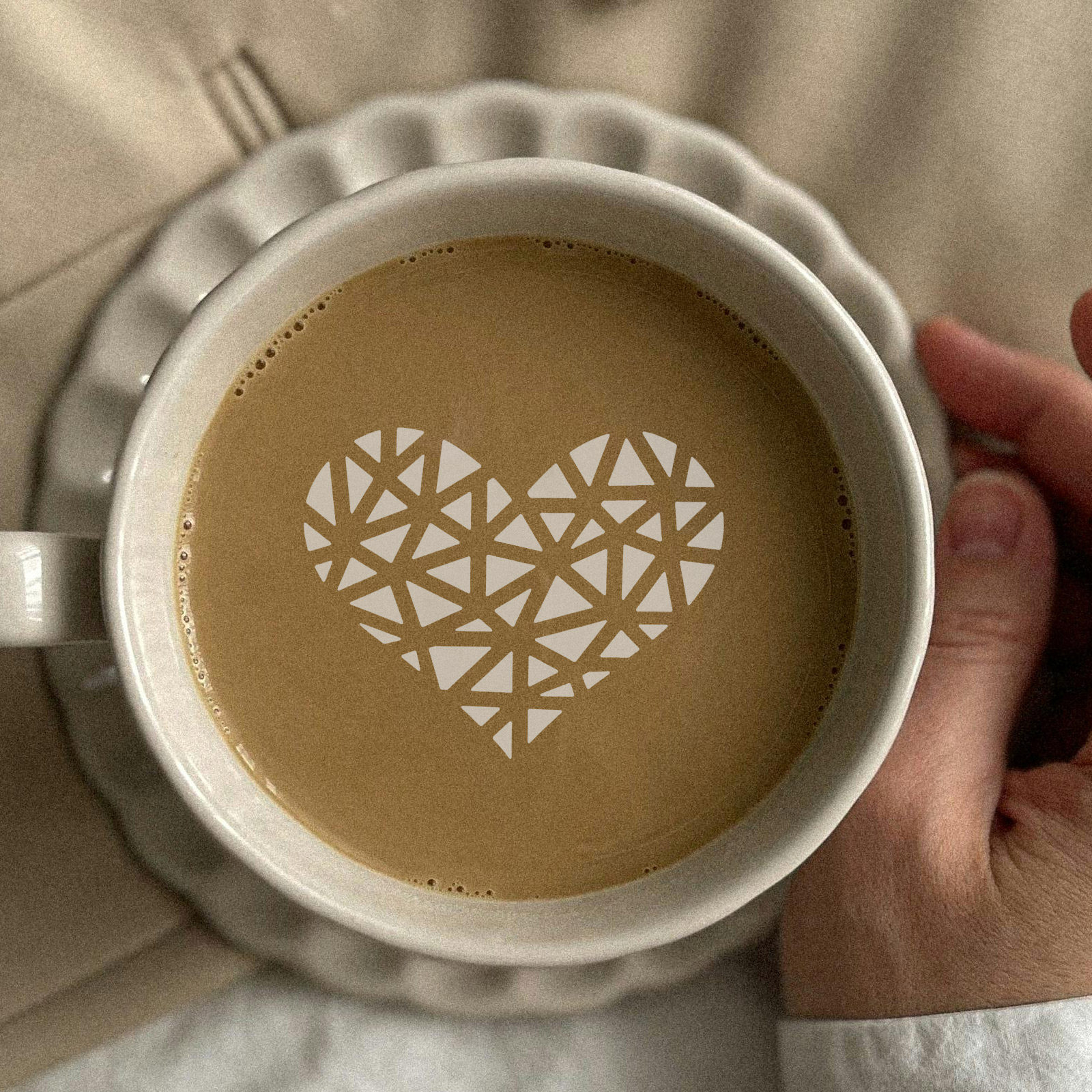 6Pcs Latte Art Stencils Stainl - Coffee Stencil Art review and price