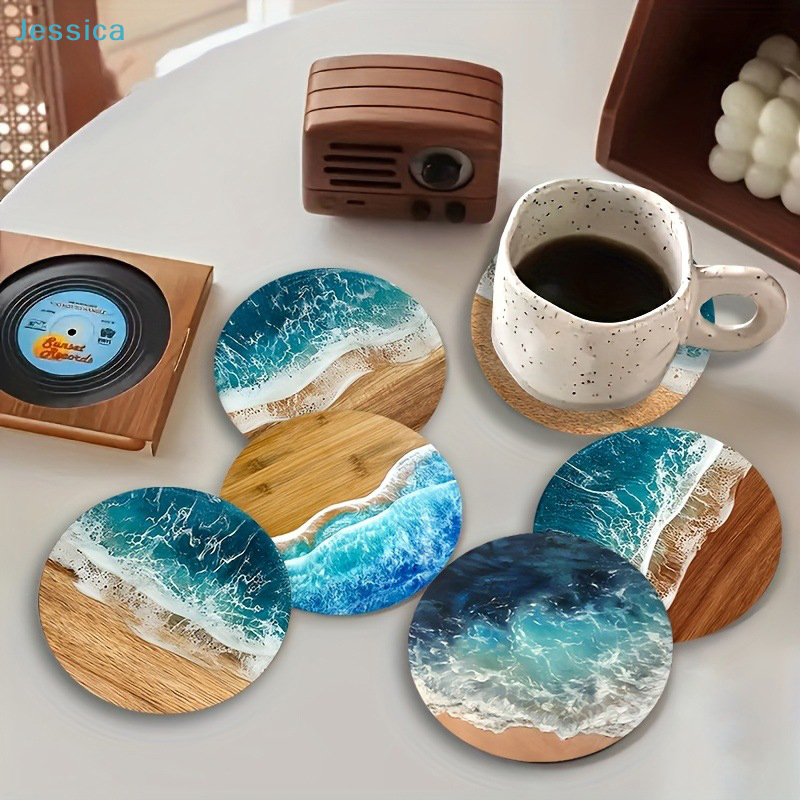 ♥Ocean Wave & Wood Grain Coast - Tea Coffee Pot Set review and price