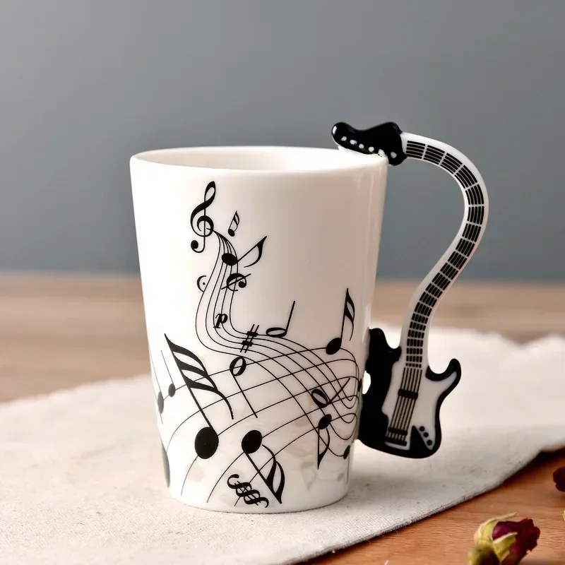 Novelty Music Note Cup Ceramic - Lemon Tea Coffee review and price