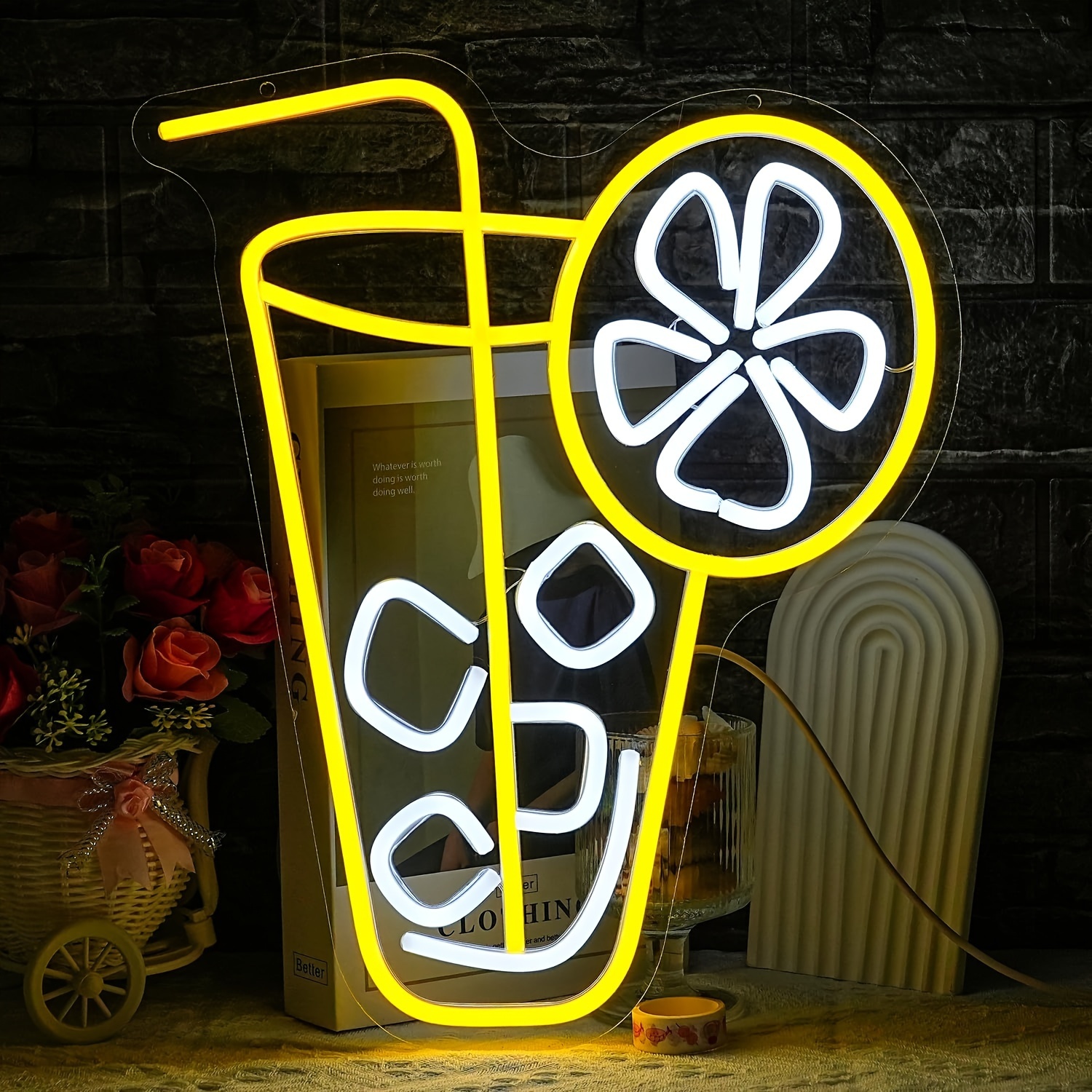 Lemon Tea Drink Neon Light LED - Lemon Tea Coffee review and price