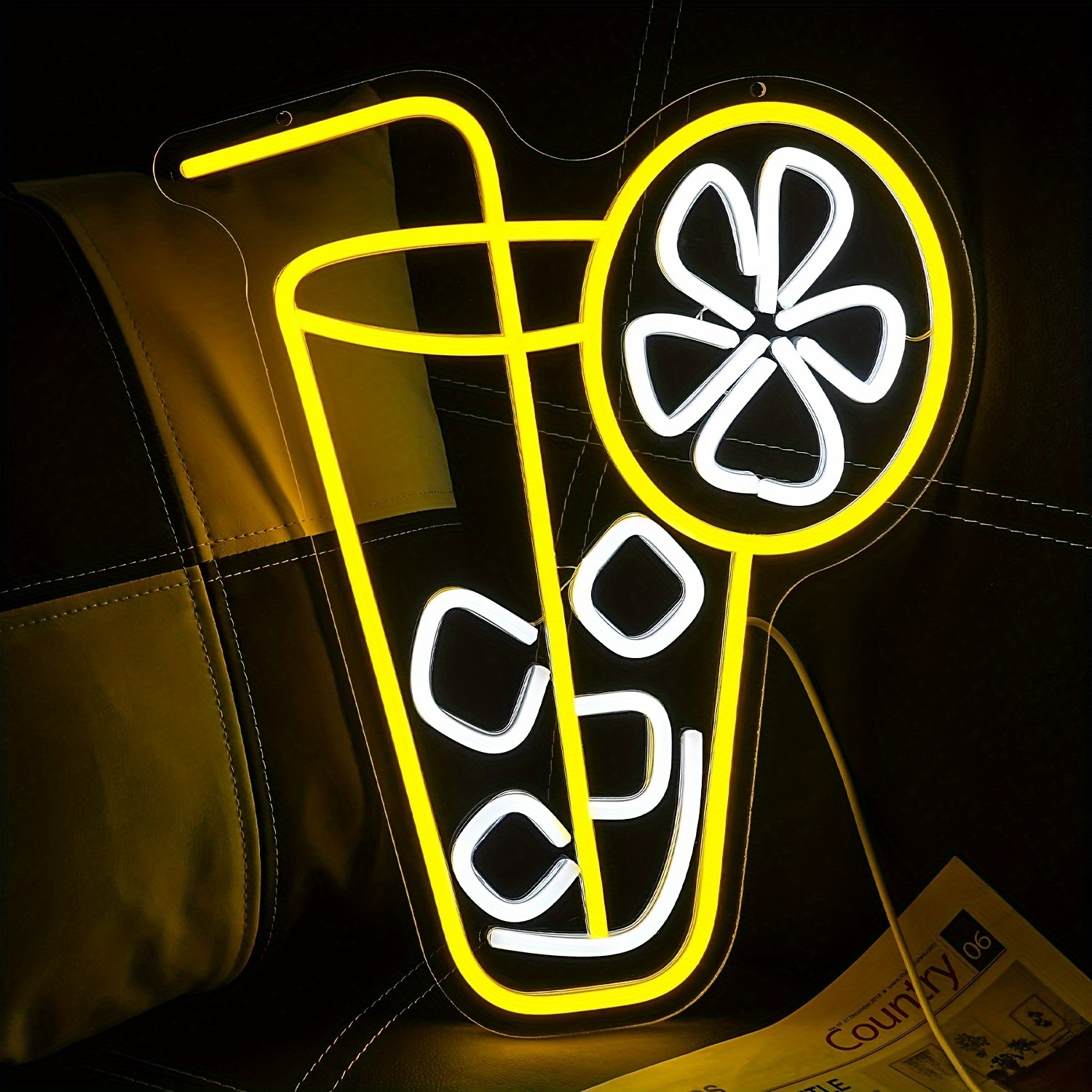Lemon Tea Drink Neon Light LED - Lemon Tea Coffee review and price