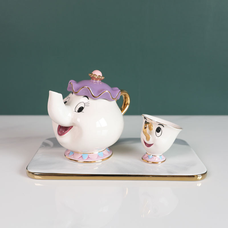 Hot Teapot Cartoon Beauty And  - Tea Coffee Pot Set review and price