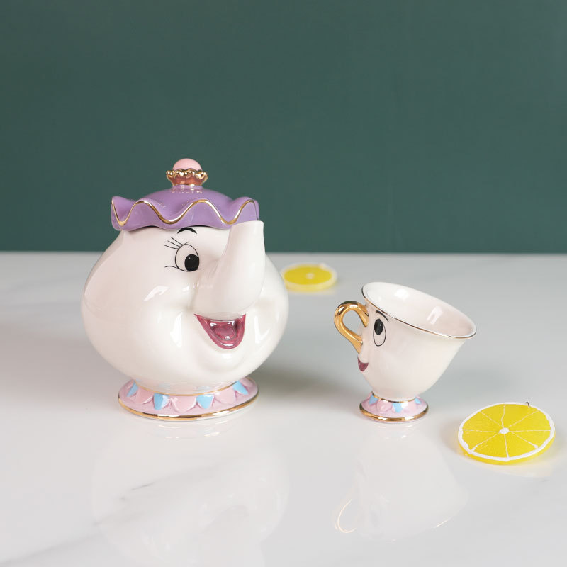 Hot Teapot Cartoon Beauty And  - Tea Coffee Pot Set review and price