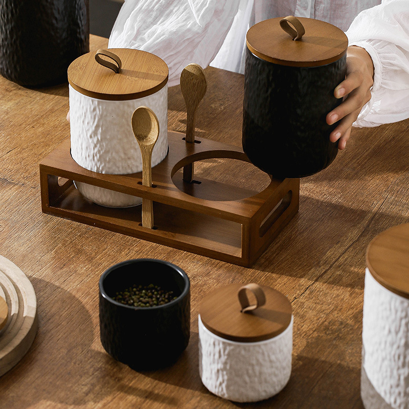 Rock Pattern Ceramic Tea Stora - Coffee Tea Sugar Canisters review and price