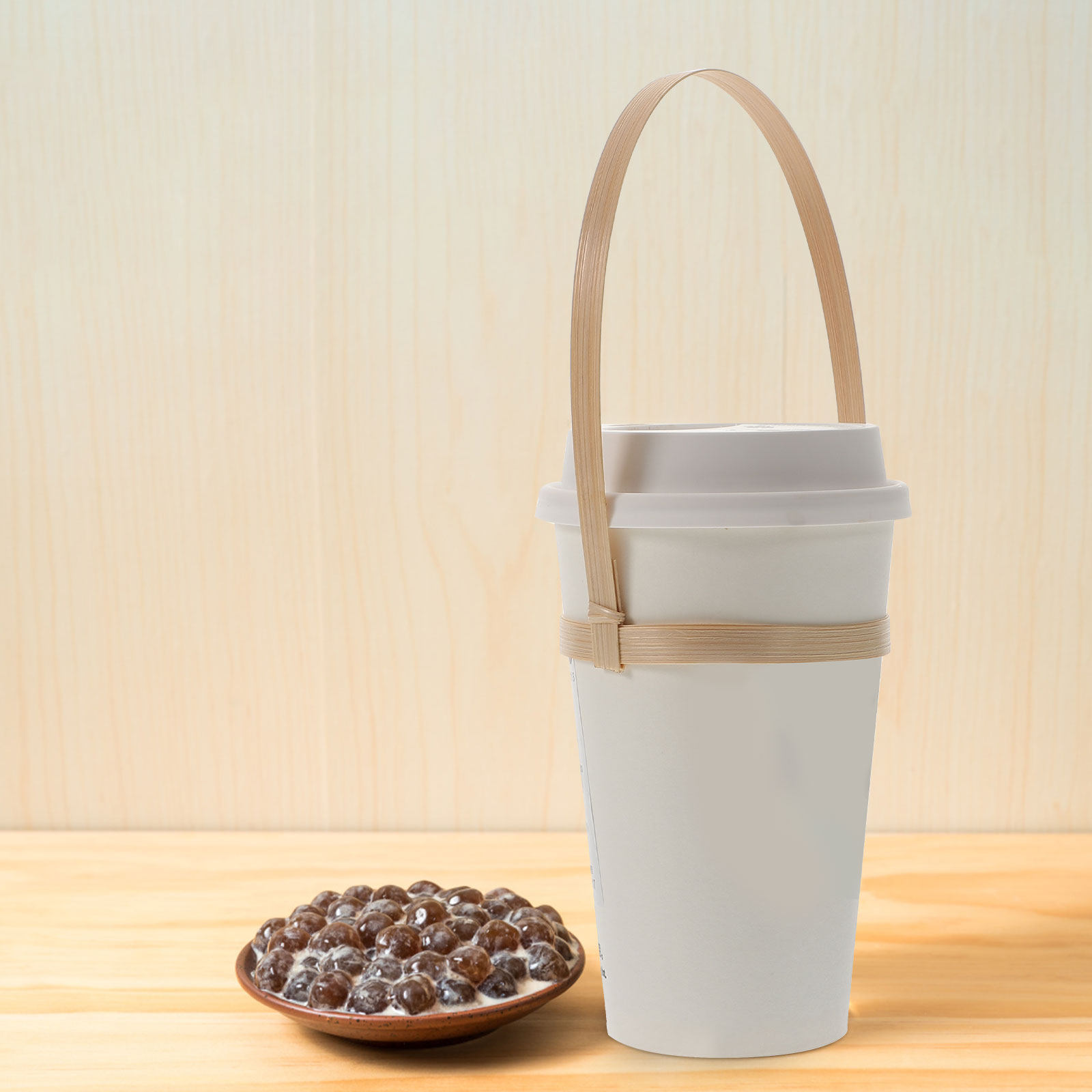 10Pcs Bamboo Drink Carrier Cof - Coffee Tea Cups review and price