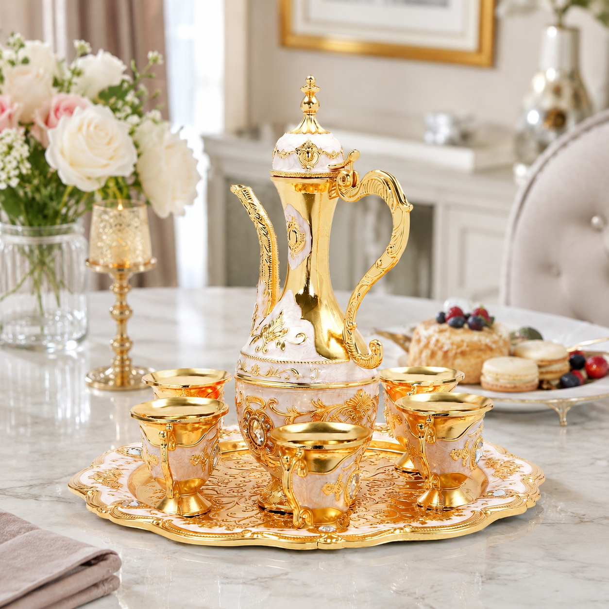 Vintage Turkish Tea Set with C - Tea Coffee Pot Set review and price